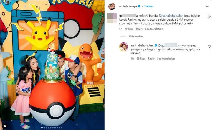 Nathalie Holscher Buka Suara kala Diminta Belajar dari Rachel Vennya Cara Gelar Ultah Anak