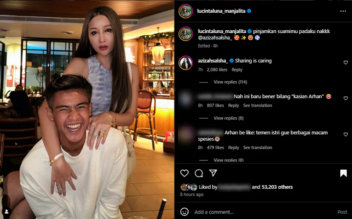 Lucinta Luna Rangkul Mesra Pratama Arhan Tuai Reaksi Tak Biasa dari Azizah Salsha