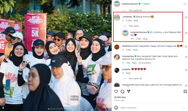 Irish Bella dan Natasha Rizky Saling Lempar Pujian Usai Hadapi Masalah Rumah Tangga