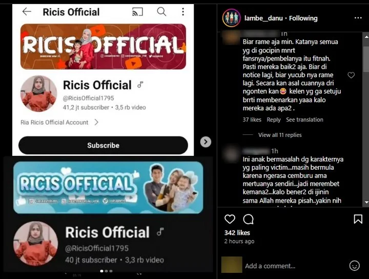 Ria Ricis Kepergok Hapus Foto Teuku Ryan di YouTube