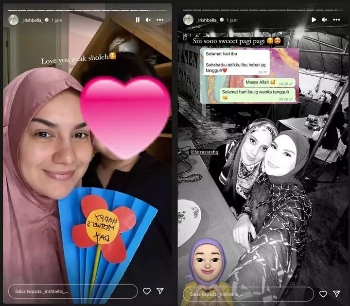 Irish Bella Pamer Ucapan Hari Ibu dari Fairuz A. Rafiq di Tengah Masalah Rumah Tangga