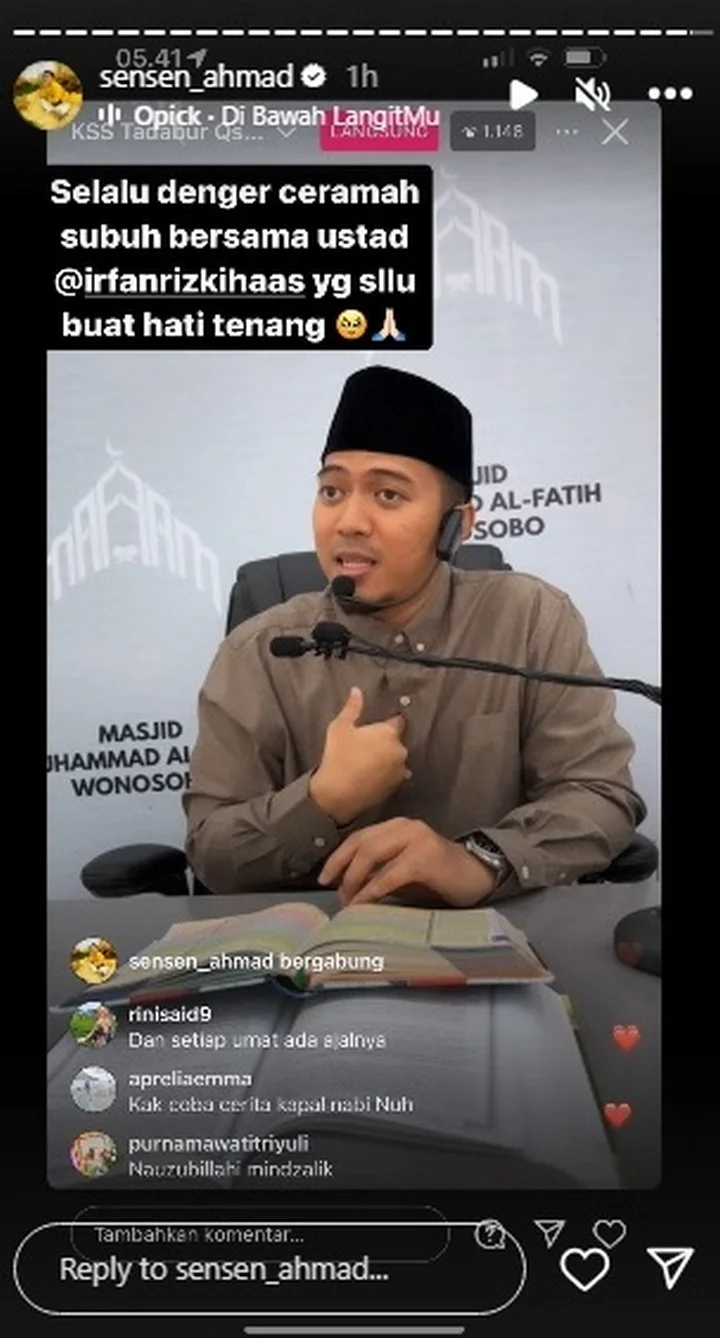 Sensen Asisten Raffi Ahmad Singgung Soal Ketenangan Hati