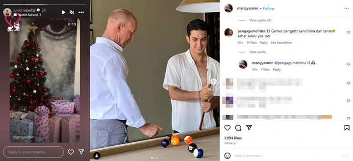 Ibu Junior Roberts Sempat Bereaksi Kala Disinggung Soal Sandrinna Michelle