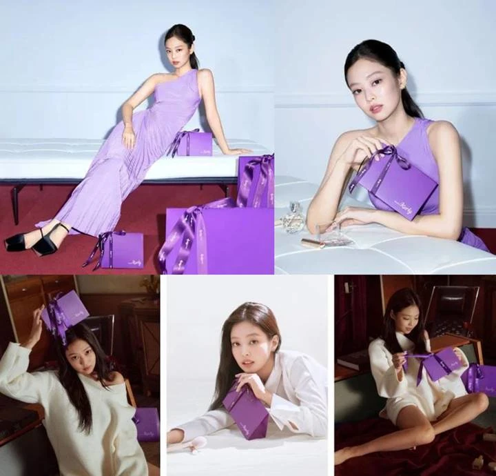Potret Jennie BLACKPINK untuk promosi bersama Beauty Kurly