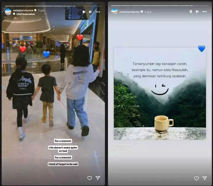 Natasha Rizky Hempas Kesedihan Berkat Satu Foto Manis Anak-anak