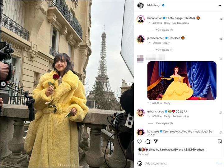 Lisa BLACKPINK Pamer Gaya Ala Disney Princess Pasca Akhiri Kontrak Solo dengan YG