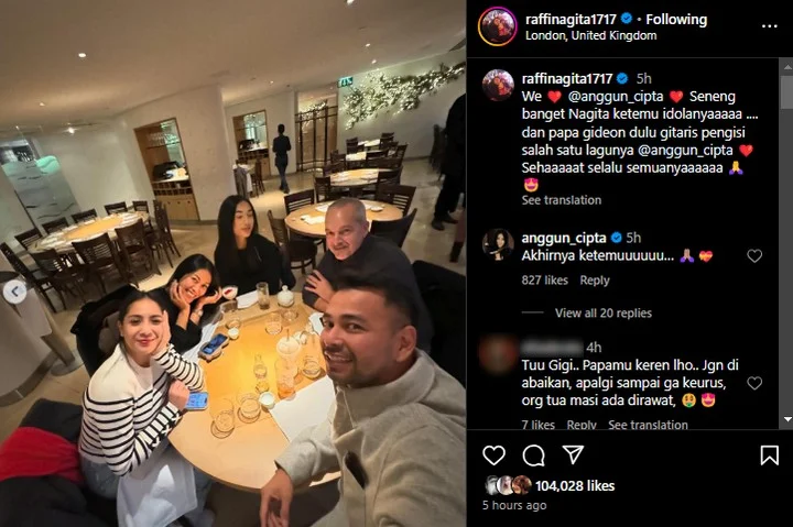 Nagita Slavina Foto Bareng Anggun malah Kena Sentil Soal Gideon Tengker Sang Ayah