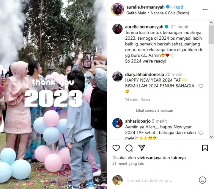 Aurel Hermansyah Bongkar Harapan Lebih Sederhana Ketimbang Atta Halilintar untuk 2024