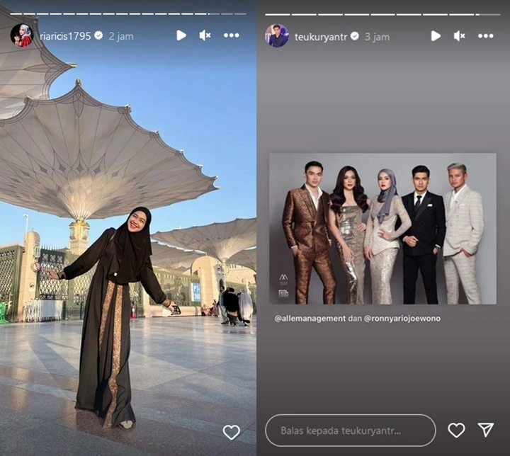 Ria Ricis Senyum Ceria saat Suami Pajang Foto Pemotretan Bareng Artis Cantik