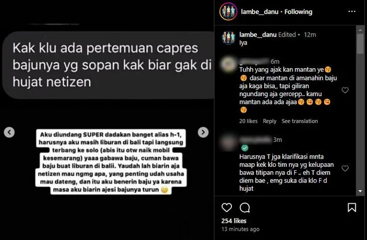 Klarifikasi Fuji An Soal Benerin Baju di Depan Ganjar Pranowo