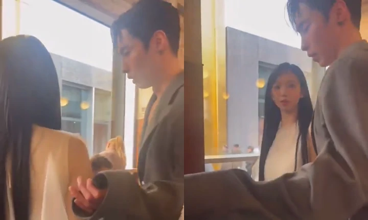Karina aespa Terima Perlakuan Gentleman dari Lee Jae Wook di Milan Fashion Week 2024