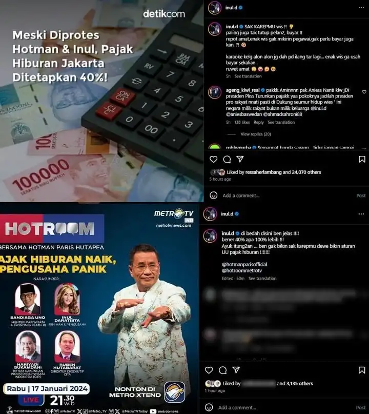 Inul Daratista Keluhkan Soal Pajak Hiburan
