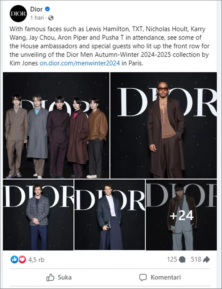 Haerin NewJeans Diduga Dianaktirikan Dior usai Hadiri Paris Fashion Week 2024