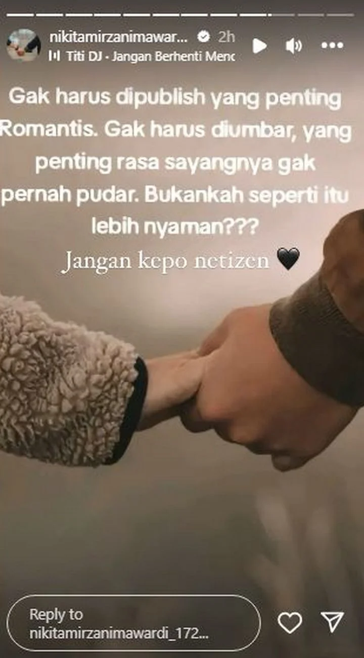 Nikita Mirzani Minta Netizen Tak Kepo Soal Kekasih Baru
