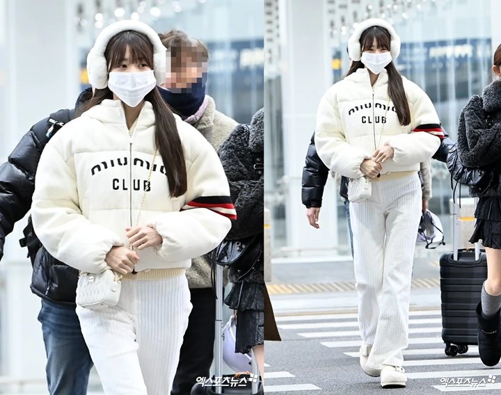 Jang Wonyoung IVE Pakai Hadiah Fans Senilai Ratusan Juta saat OTW Bangkok