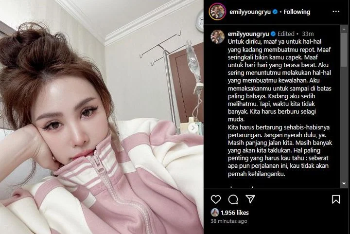 Emily Young Ryu Jatuh Sakit