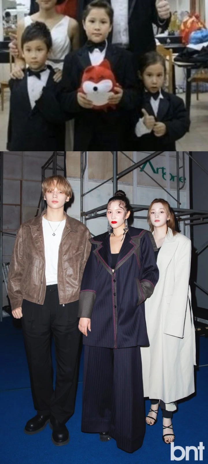 Huening Kai TXT dan Huening Bahiyyih Kep1er Dukung Lea di Seoul Fashion Week 2024