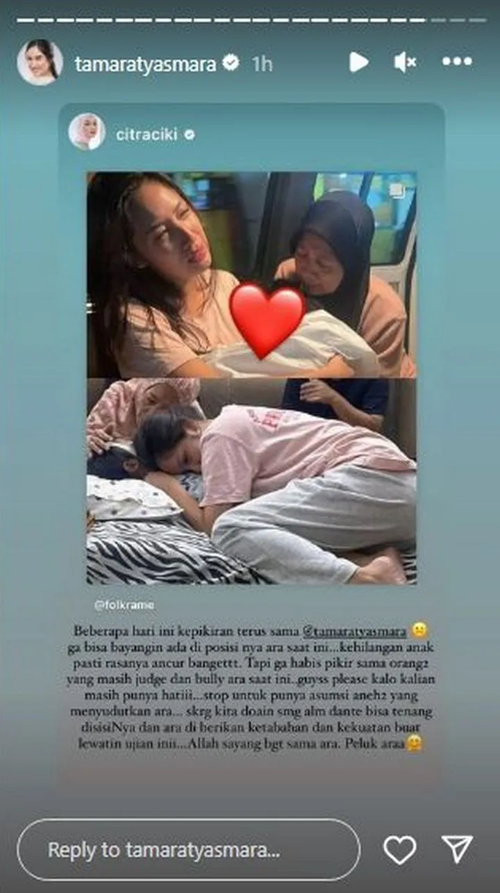 Citra Kirana Beri Dukungan Tamara Tyasmara