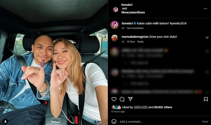 BCL dan Tiko Aryawardhana Dikomentari Ayah Ashraf Sinclair