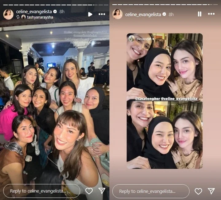 Celine Evangelista Bareng Geng Nagita Slavina cs