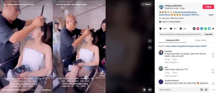 Celine Evangelista Diduga Dekat dengan Mayor Teddy