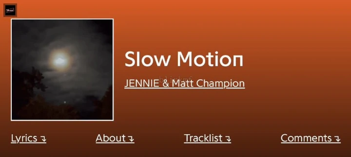 Jennie BLACKPINK Akan Muncul di Album Matt Champion Lewat Lagu \'Slow Motion\'