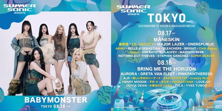 Ahyeon Akan Tampil Perdana Bersama BABYMONSTER di Summer Sonic 2024