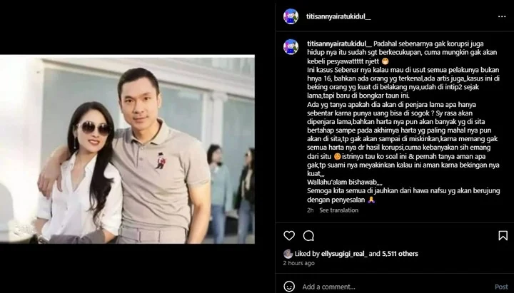 Sandra Dewi Tahu Backingan Kuat Harvey Moeis?