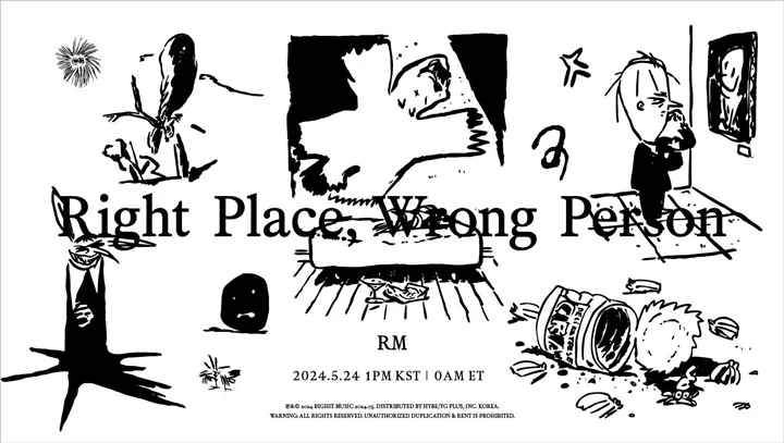 RM BTS Bakal Rilis \'Right Place, Wrong Person\' Bareng Comeback NewJeans