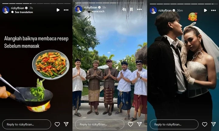 Rizky Febian Sentil Menohok Haters di tengah Geger Rumor Mualaf