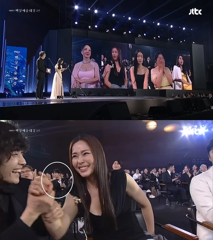 Baeksang Arts Awards 2024: Ekspresi Song Joong Ki Tersorot saat Song Hye Kyo di Atas Panggung