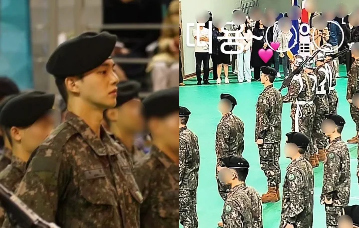 Visual Song Kang di Upacara Kelulusan Pelatihan Dasar Militer Curi Fokus