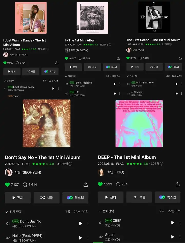 Album Solo Member SNSD Mendadak Ramai Dibandingkan Satu Sama Lain