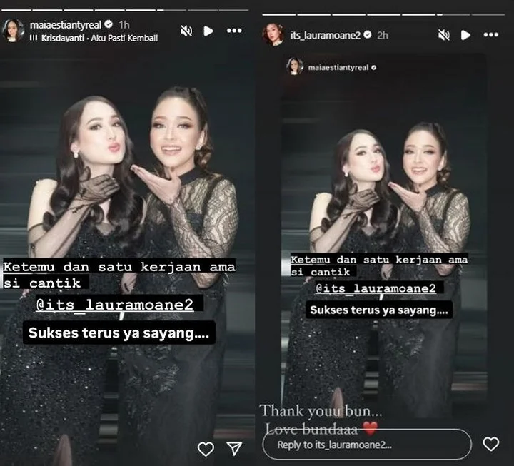Laura Moane Disanjung Maia Estianty