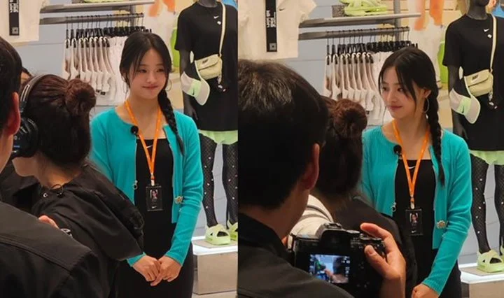 Minji NewJeans Sempat Mampir ke Kafe Ultah Haerin saat Kerja Part Time