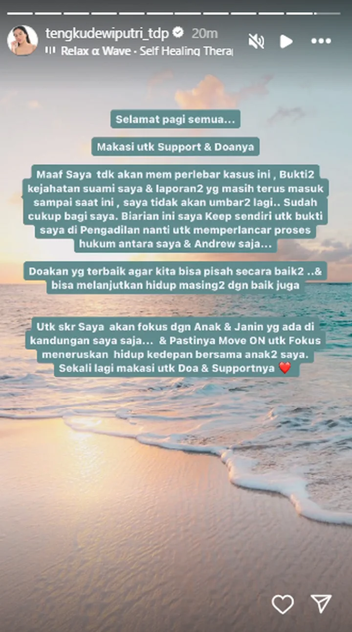 Tengku Dewi Putri Ogah Spill Aib Andrew Andika Lagi
