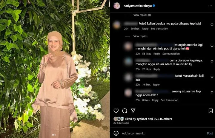 Nadya Mustika Rahayu Diduga Hapus Foto Pernikahan hingga Dirumorkan Bakal Cerai