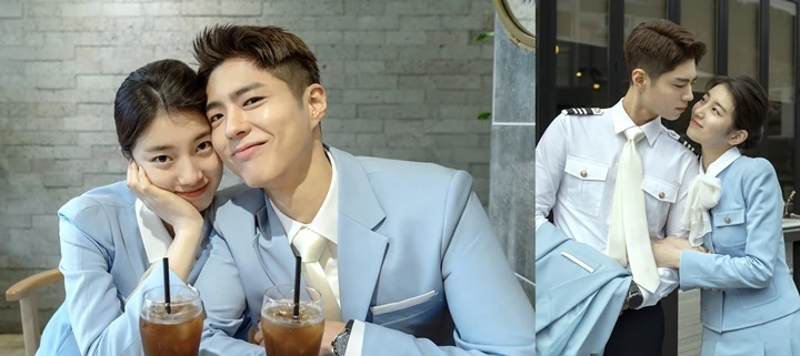 Potret Mesra Suzy & Park Bo Gum Jadi Pramugari di \'Wonderland\' Disambut Heboh
