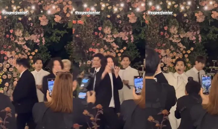 Aksi Heechul Bikin Kaget kala Super Junior Bawakan \'Sorry Sorry\' di Nikahan Ryeowook