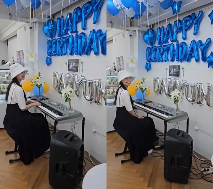 Dahyun TWICE Persembahkan Penampilan Spesial saat Mampir ke Kafe Ultah