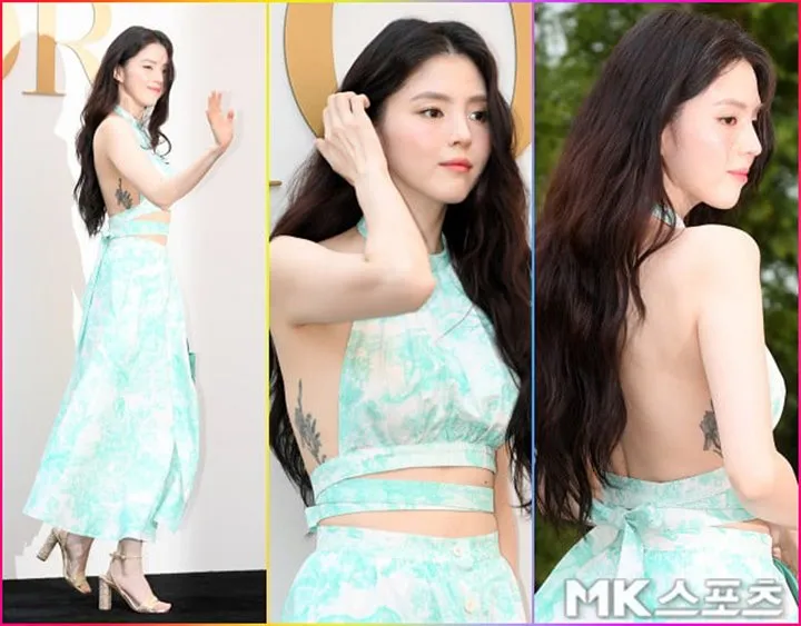 Han So Hee Tuai Pro Kontra usai Padukan Gaya Feminin Dior dengan Tato Besar