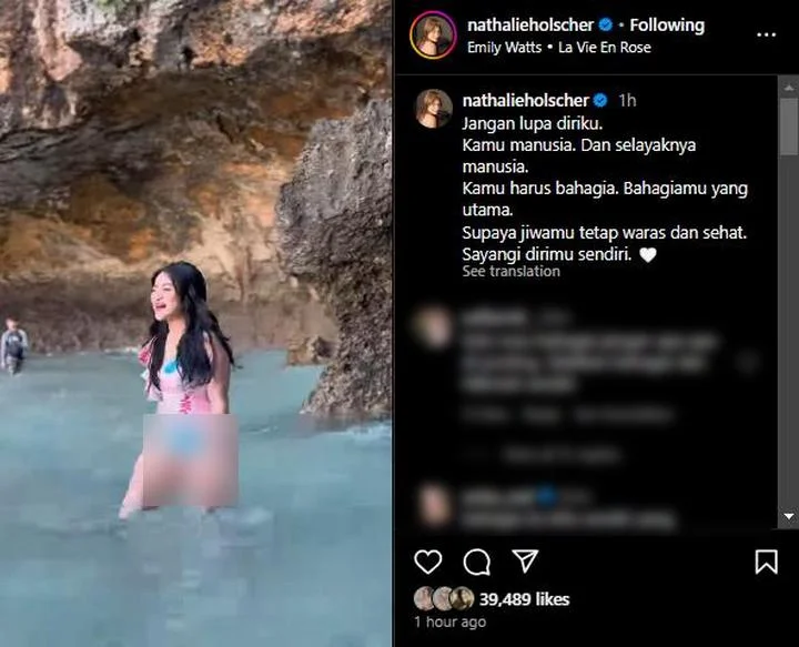 Nathalie Holscher Tampil Seksi Pakai Bikini Tuai Beragam Respons