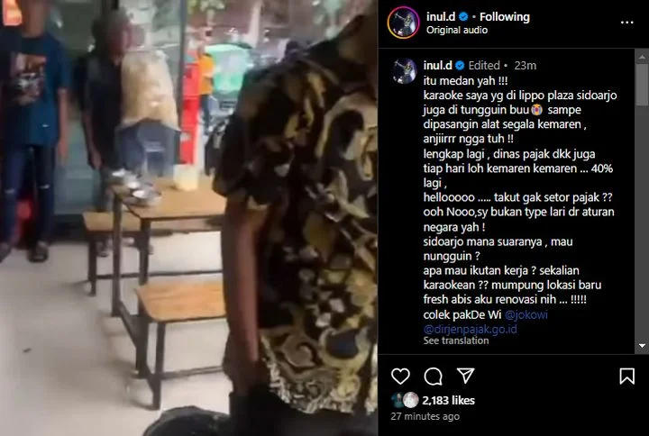Inul Daratista Kembali Soroti Soal Petugas Pajak