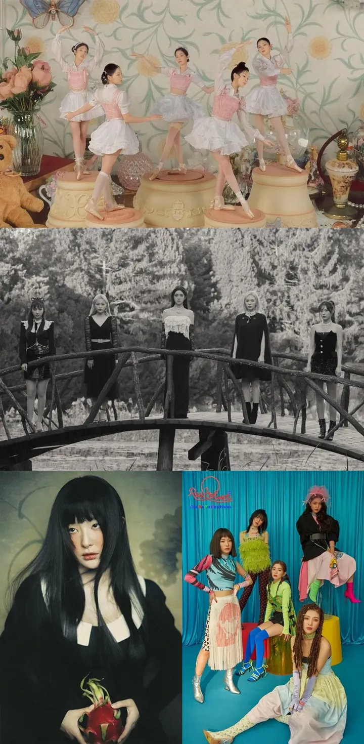 Red Velvet Dapat Konsep Kontras dari SM Sebelum dan Sesudah Min Hee Jin Hengkang