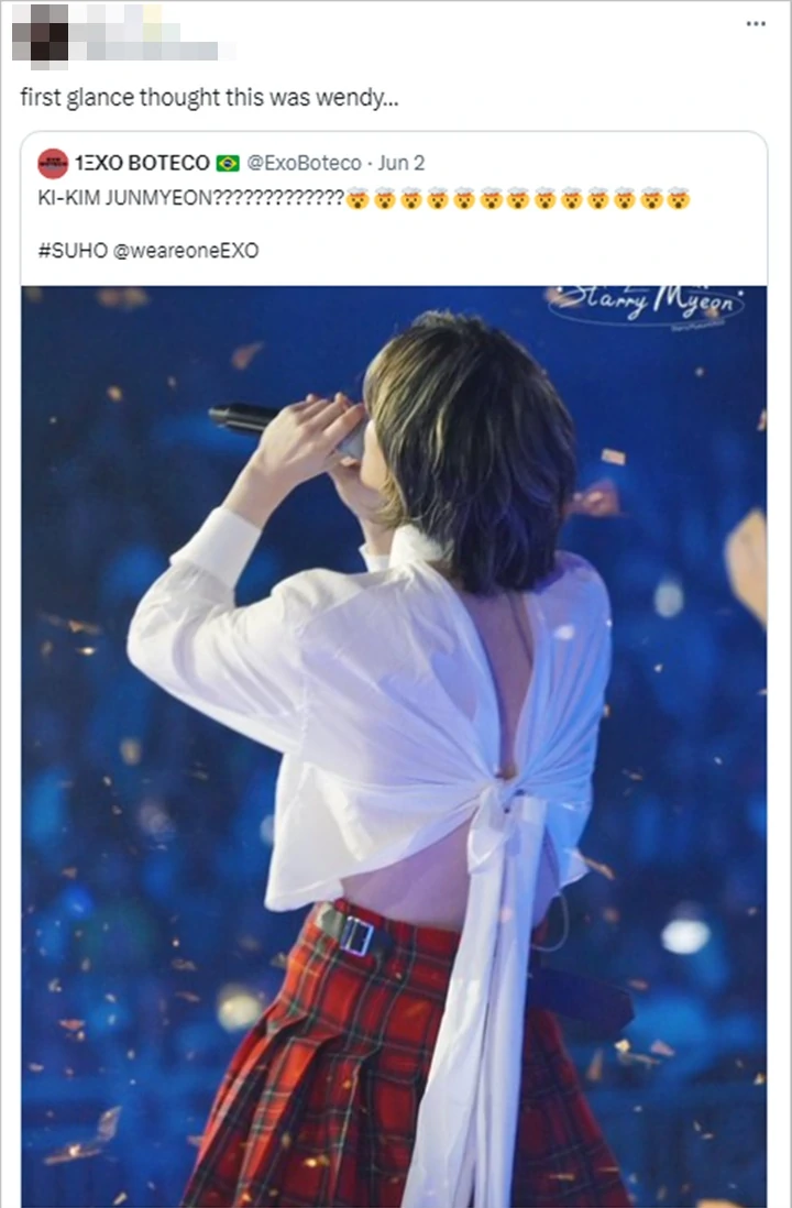 Suho EXO Auto Dikira Wendy Red Velvet Gara-Gara Outfit Manggung