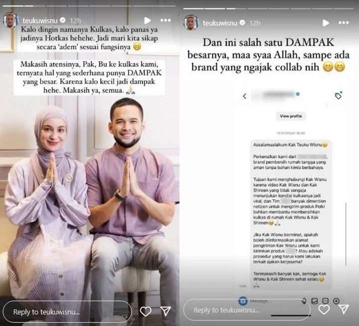 Teuku Wisnu Banjir Endorse Gegara Kulkas Kotor