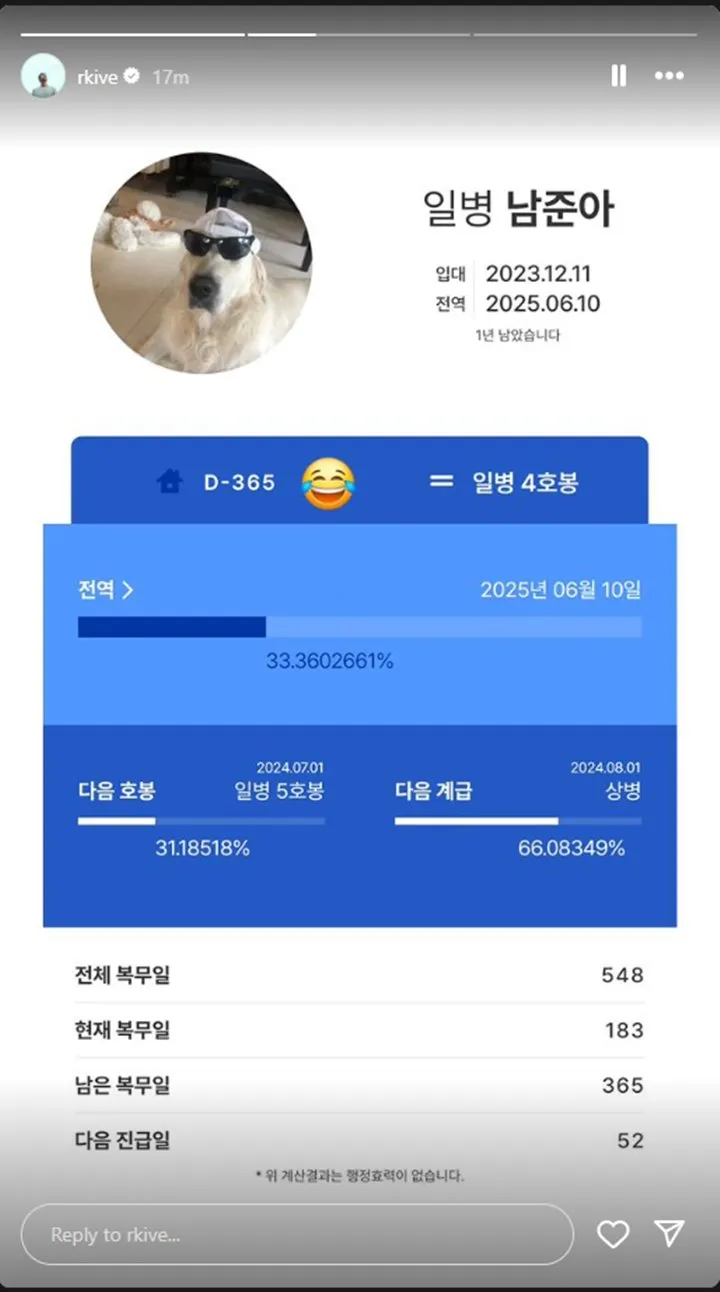 RM BTS Pamerkan Sisi Uwu saat Menghitung Hari hingga Selesai Wamil