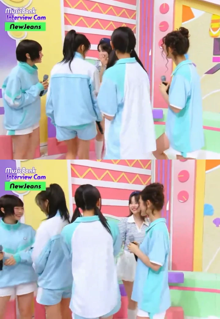 Sikap Hong Eunchae LE SSERAFIM ke NewJeans saat Offcam \'Music Bank\' Bikin Salfok