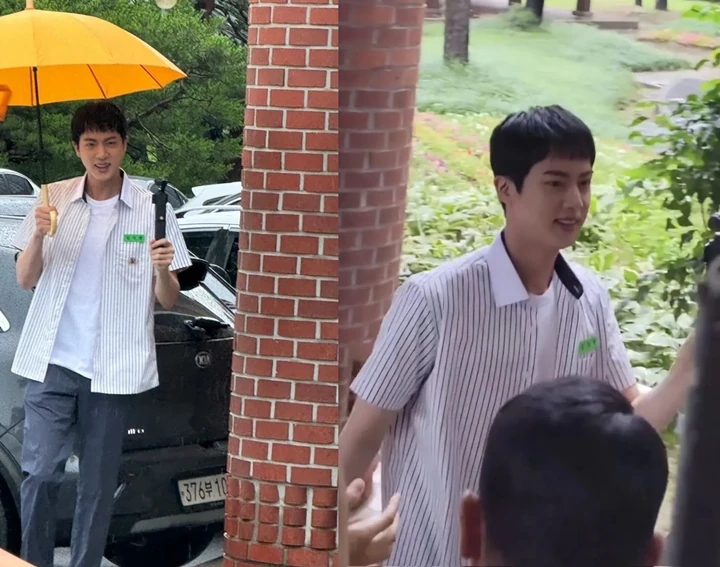Jin BTS Diteriaki Cowok-Cowok saat Syuting Pakai Seragam Sekolah