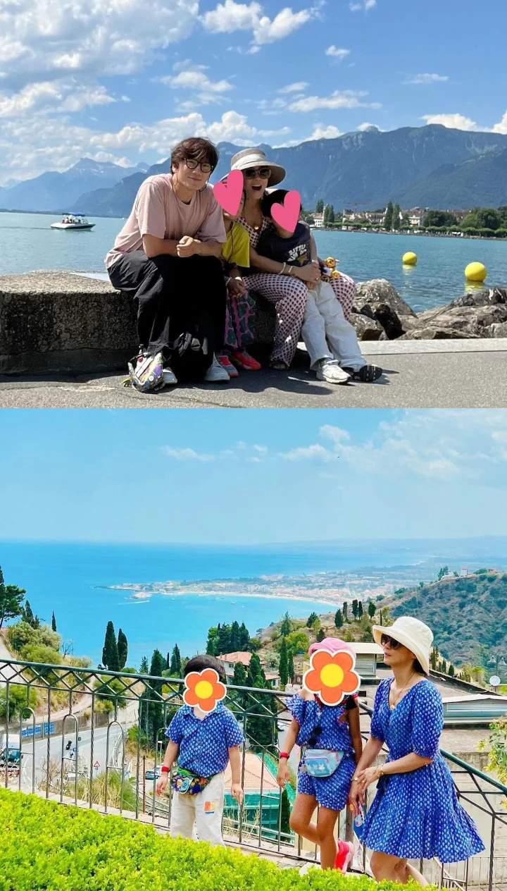 Ji Sung dan Lee Bo Young Pamer Momen Gemas Liburan Bareng Anak-Anak